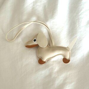 Leather Dachshund Bag Charm